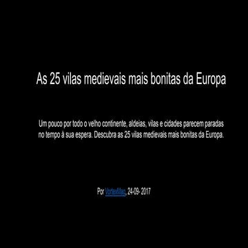 As 25 vilas medievais mais bonitas da Europa   vortex mag - 24set2017