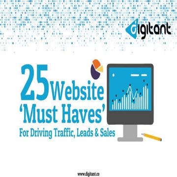 25 Website 'Must Have's For  Driving Traffic, Leads and Sales