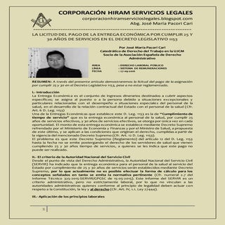 25 Y 30 AÑOS DE SERVICIOS EN EL DEC...