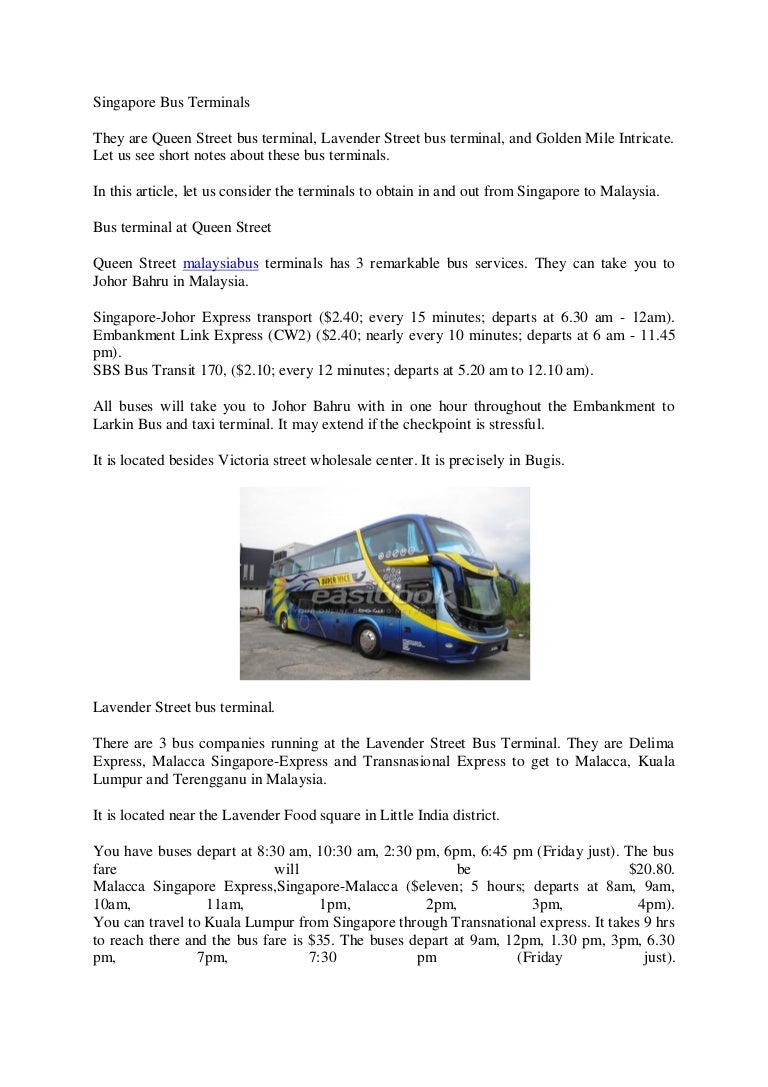 Bus From Singapore To Legoland