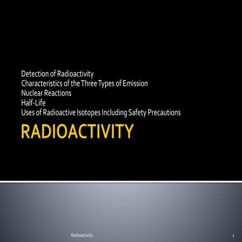 Radioactivity