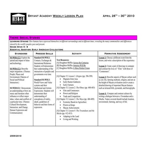 Social sciences lesson plan term 4 history | DOCX