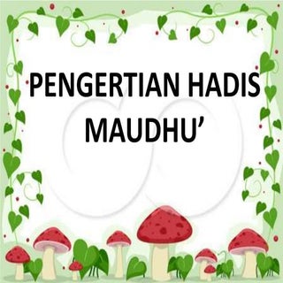26.9.2012   hadis maudhu’