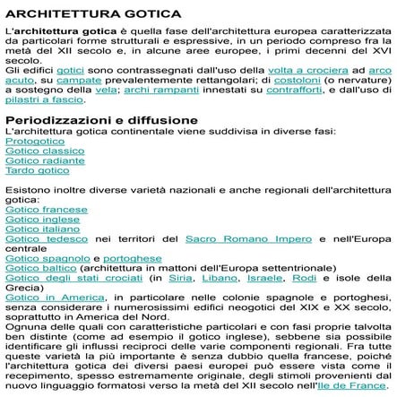 26. Architettura gotica - Caratteri generali