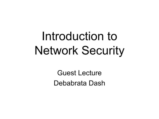 NETWORK SECURITY