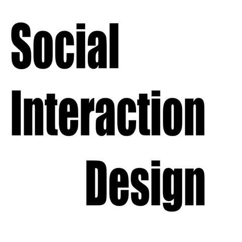 26 social interaction design