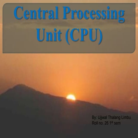 Central Processing Unit CUP by madridista ujjwal