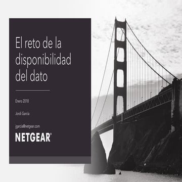  Alta disponibilidad. El arte de eliminar puntos únicos de fallo