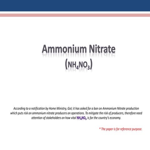 Ammonium Nitrate