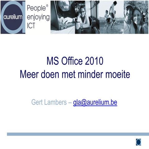 Office2010 - presentatie