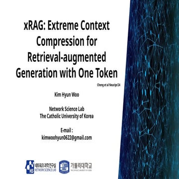 xRAG: Extreme Context Compression for Efficient Retrieval-Augmented ...