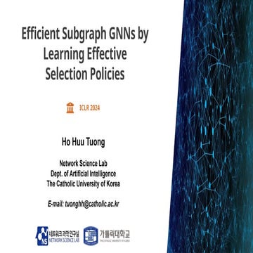 Efficient Subgraph Graph Neural Networks via Learning Effective ...