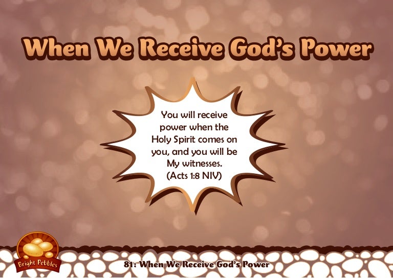 When we receive God's power