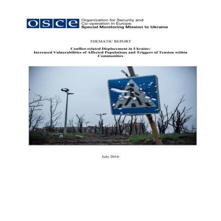 Conflict-related Displacement in Ukraine: Increased Vulnerabilities of Affect...