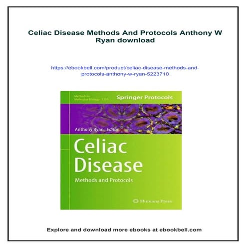 Celiac Disease Methods And Protocols Anthony W Ryan | PDF