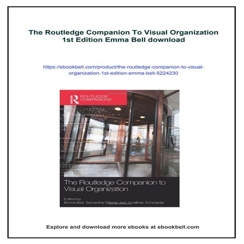 The Routledge Companion To Visual Organization 1st Edition Emma Bell | PDF