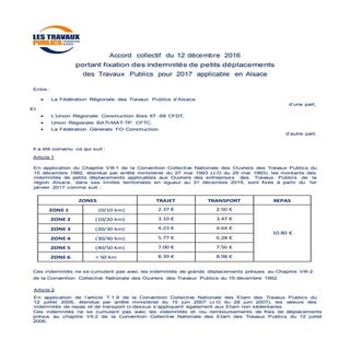 Fixation des indemnités des petits ...