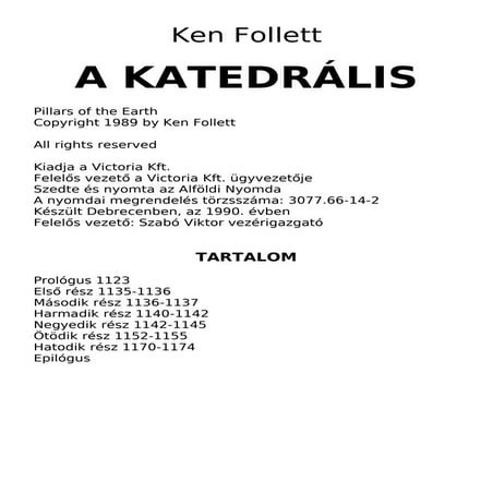 Ken Folett - A katedrális