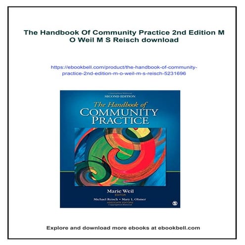 The Handbook Of Community Practice 2nd Edition M O Weil M S Reisch | PDF