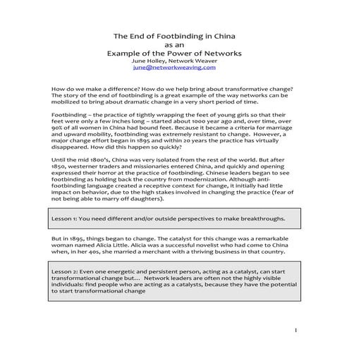 The End Of Foot Binding In China