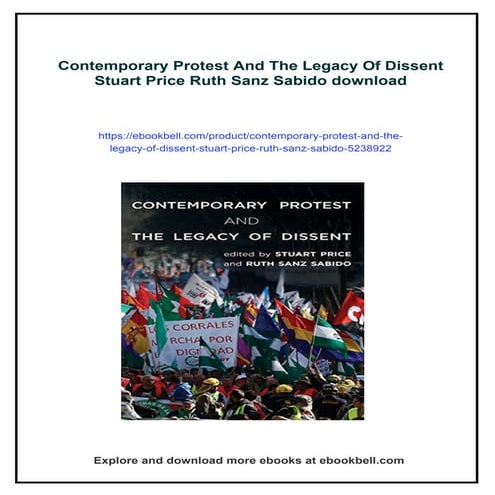 Contemporary Protest And The Legacy Of Dissent Stuart Price Ruth Sanz ...