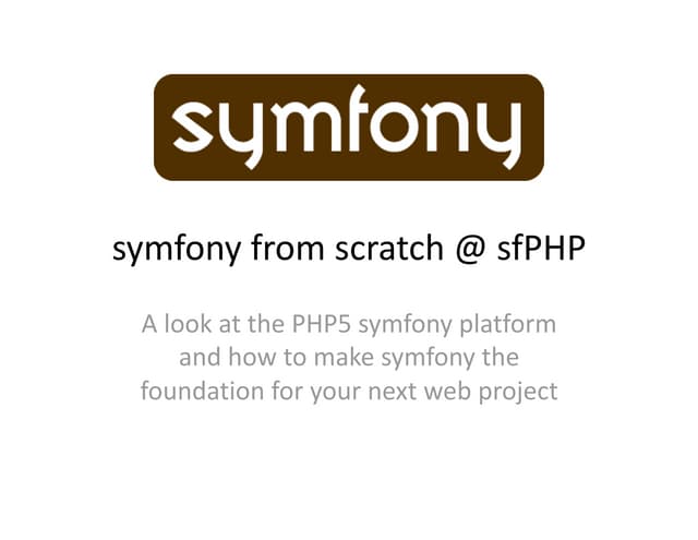 symfony_from_scratch