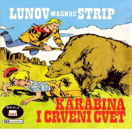 261  karabina i crveni cvet