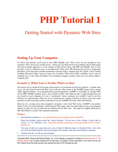 phpTutorial1 | PDF