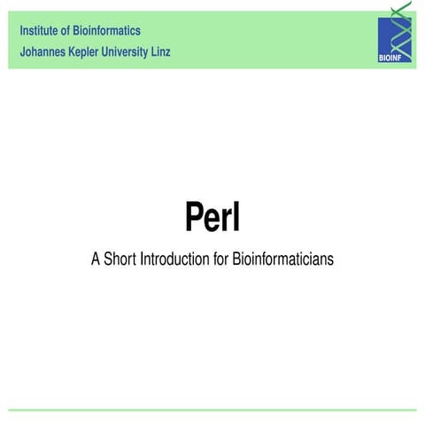 Perl-Tutorial | PPT
