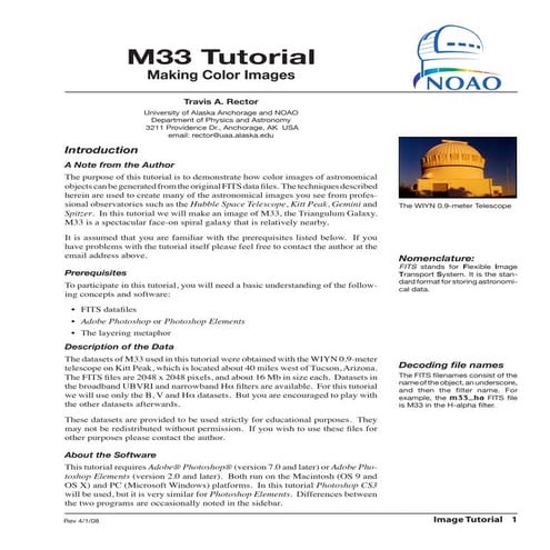 An introduction to astro image processing | PDF