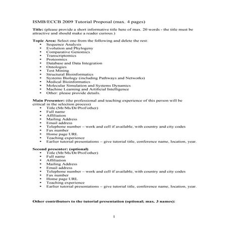 TutorialProposalTemplate2009