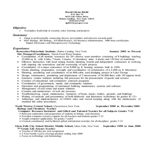 Albert Leggett- Resume | PDF
