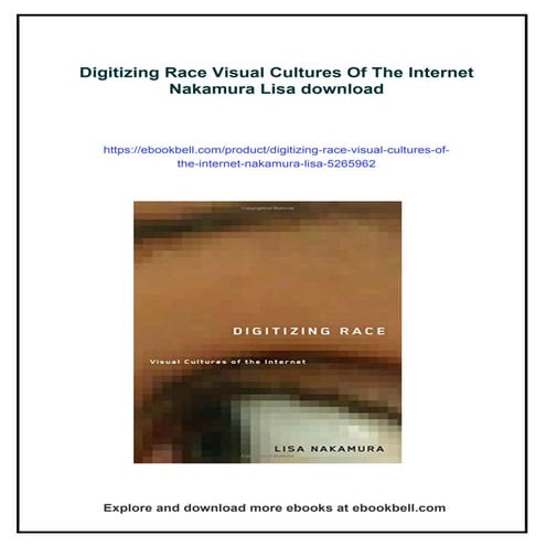 Digitizing Race Visual Cultures Of The Internet Nakamura Lisa | PDF