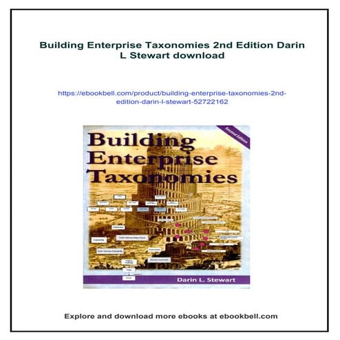 Building Enterprise Taxonomies 2nd Edition Darin L Stewart