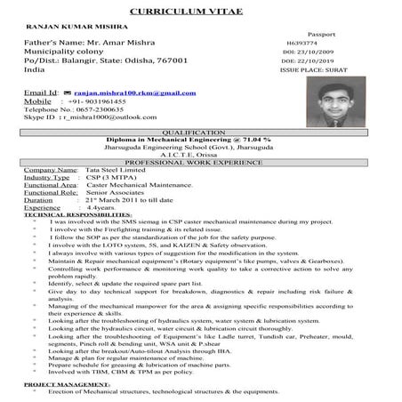 My updated cv | DOC