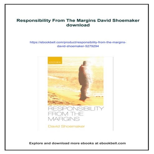 Responsibility From The Margins David Shoemaker | PDF