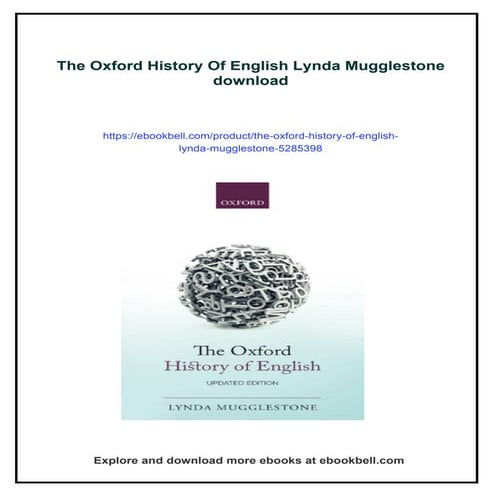 The Oxford History Of English Lynda Mugglestone