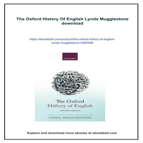 The Oxford History Of English Lynda Mugglestone