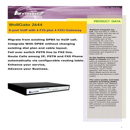 WellGate 2644 | PDF