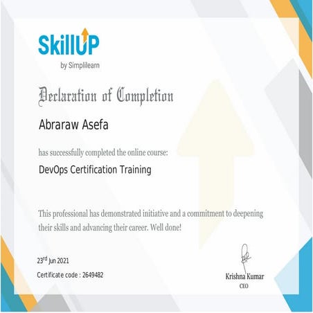 2014 - AWS Training Certificate of Completion - AWS Technical ...