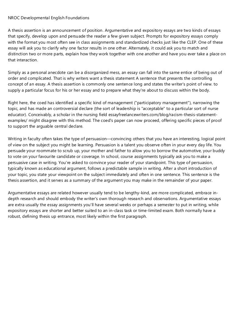 Argumentative statement examples image