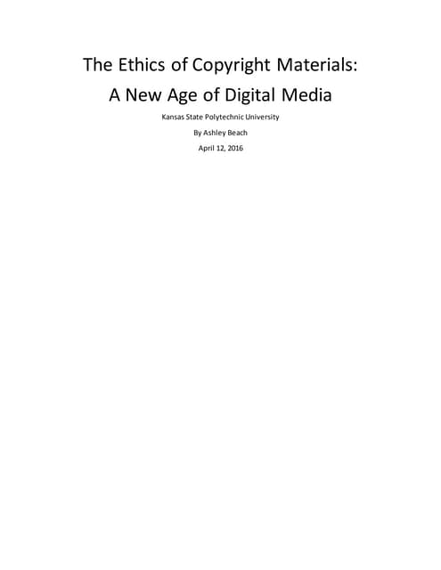 copyright ethics paper done