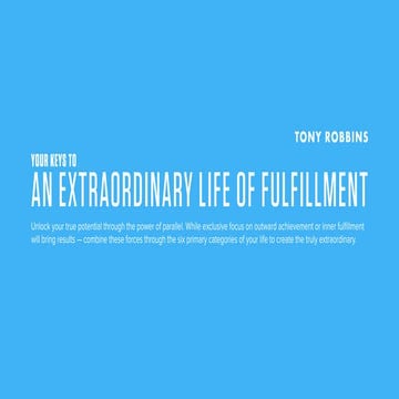 Your Keys to an Extraordinary Life of Fulfillment 