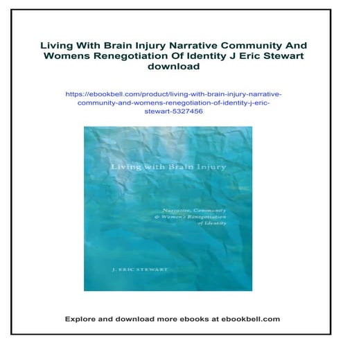 Living With Brain Injury Narrative Community And Womens Renegotiation ...