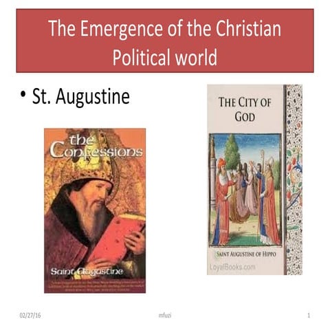 Topic 7 - St. Augustine