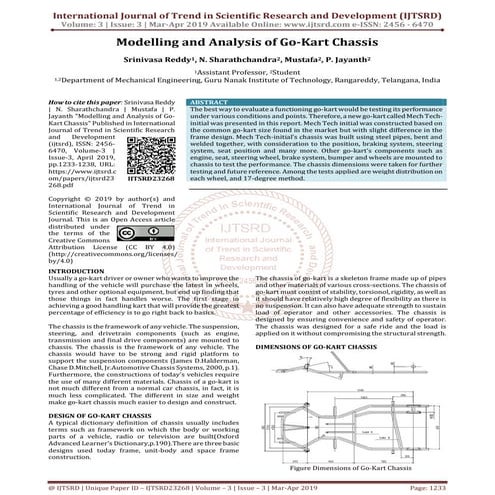 Structural Analysis of Go-kart Chassis using different materials to ...