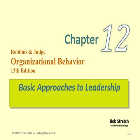 Leadership basic approaches | PPT