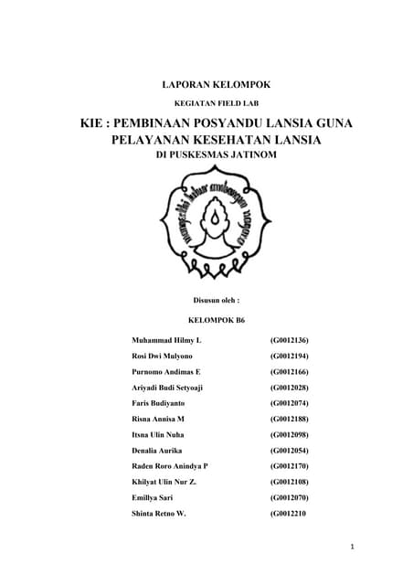 Kerangka Acuan Home Care Lansia