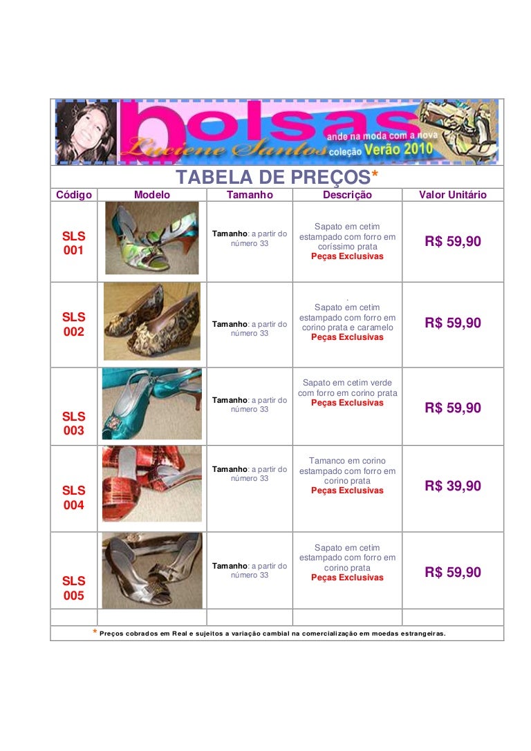qual o valor do sapato