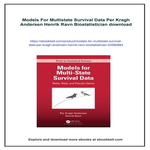Models For Multistate Survival Data Per Kragh Andersen Henrik Ravn ...